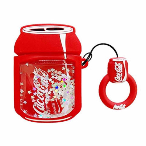 Чехол на AirPods 1/2 "Coca Cola glitter" Чехол на AirPods 1/2 "Coca Cola glitter"